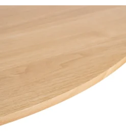 Stół AGARA 100 cm biały naturalny blat
