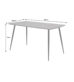 Stół APARTMENT 140 cm szary