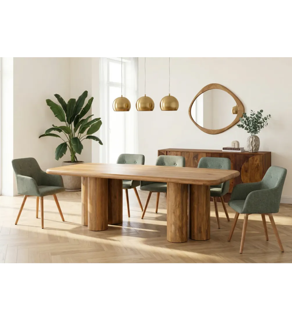 Stół ART DECO 240 cm drewno mango naturalny