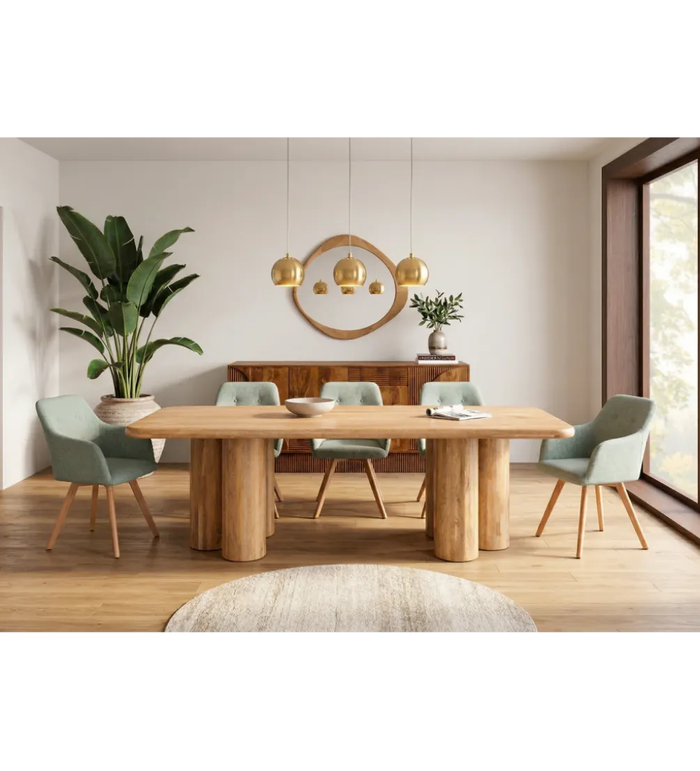 Stół ART DECO 240 cm drewno mango naturalny