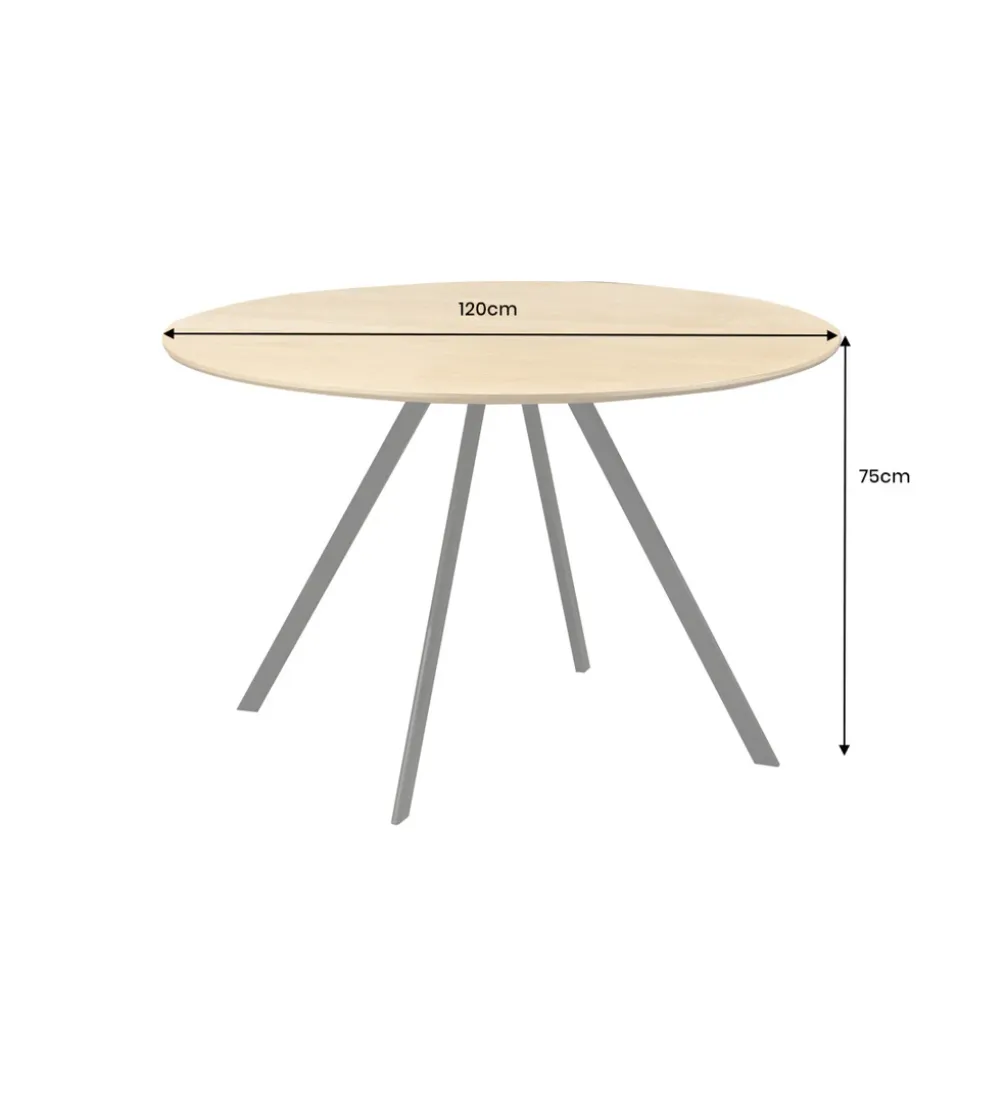 Stół ATELIER 120 cm kolor naturalnego dębu