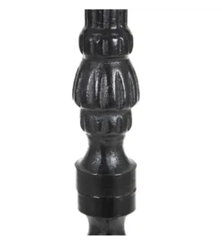 Stół AUESON 110 cm czarny blat w optyce marmuru