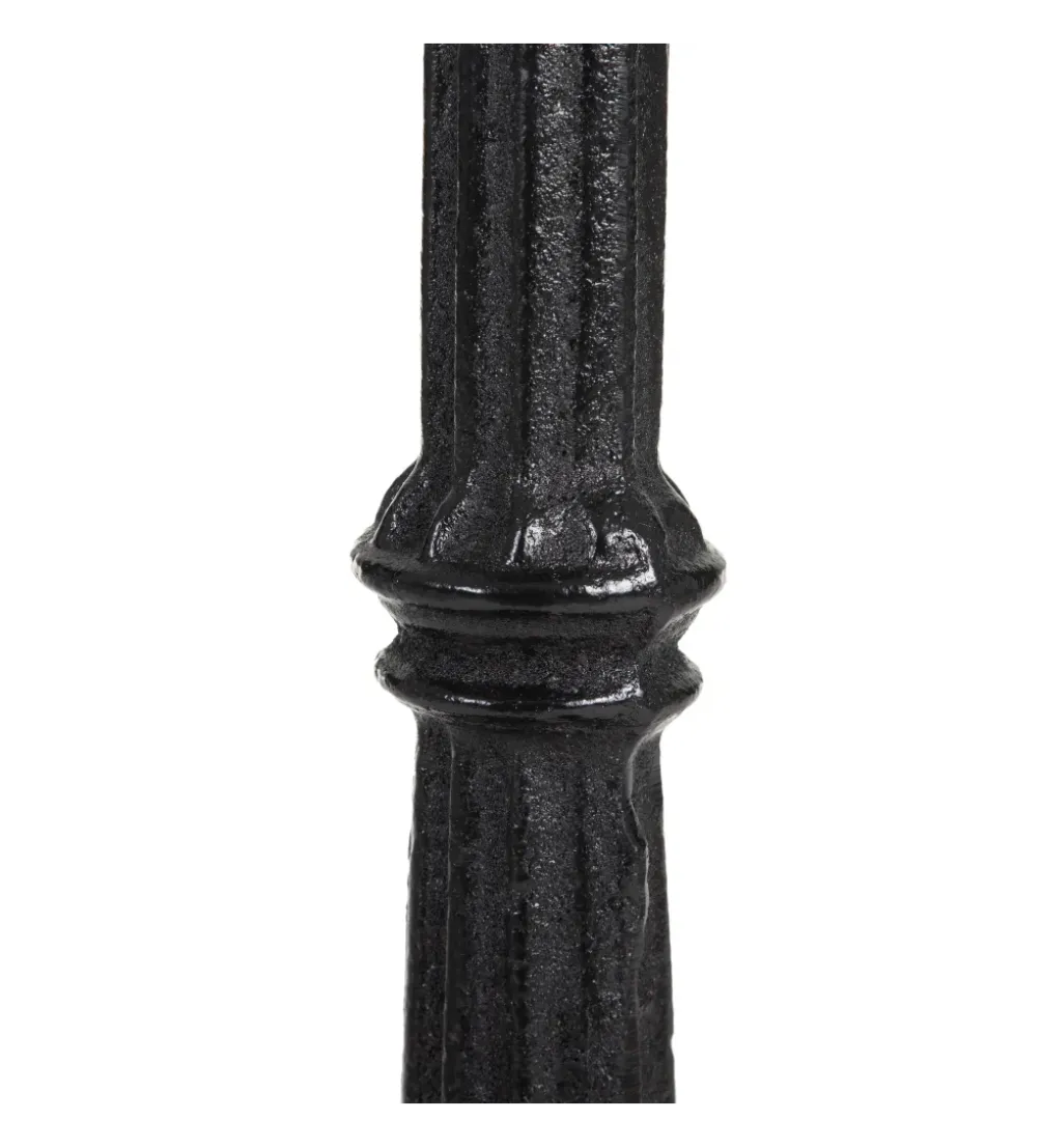 Stół AUESON 70 cm czarny blat w optyce marmuru