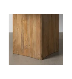 Stół AUXY 115 cm drewno mango marmur