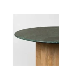 Stół AUXY 115 cm drewno mango marmur