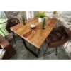 Stół barowy Iron Craft 120 cm drewno Mango