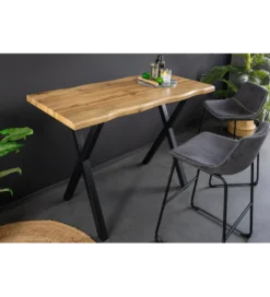 Stół barowy WILD 120 cm wygląd naturalnego dębu