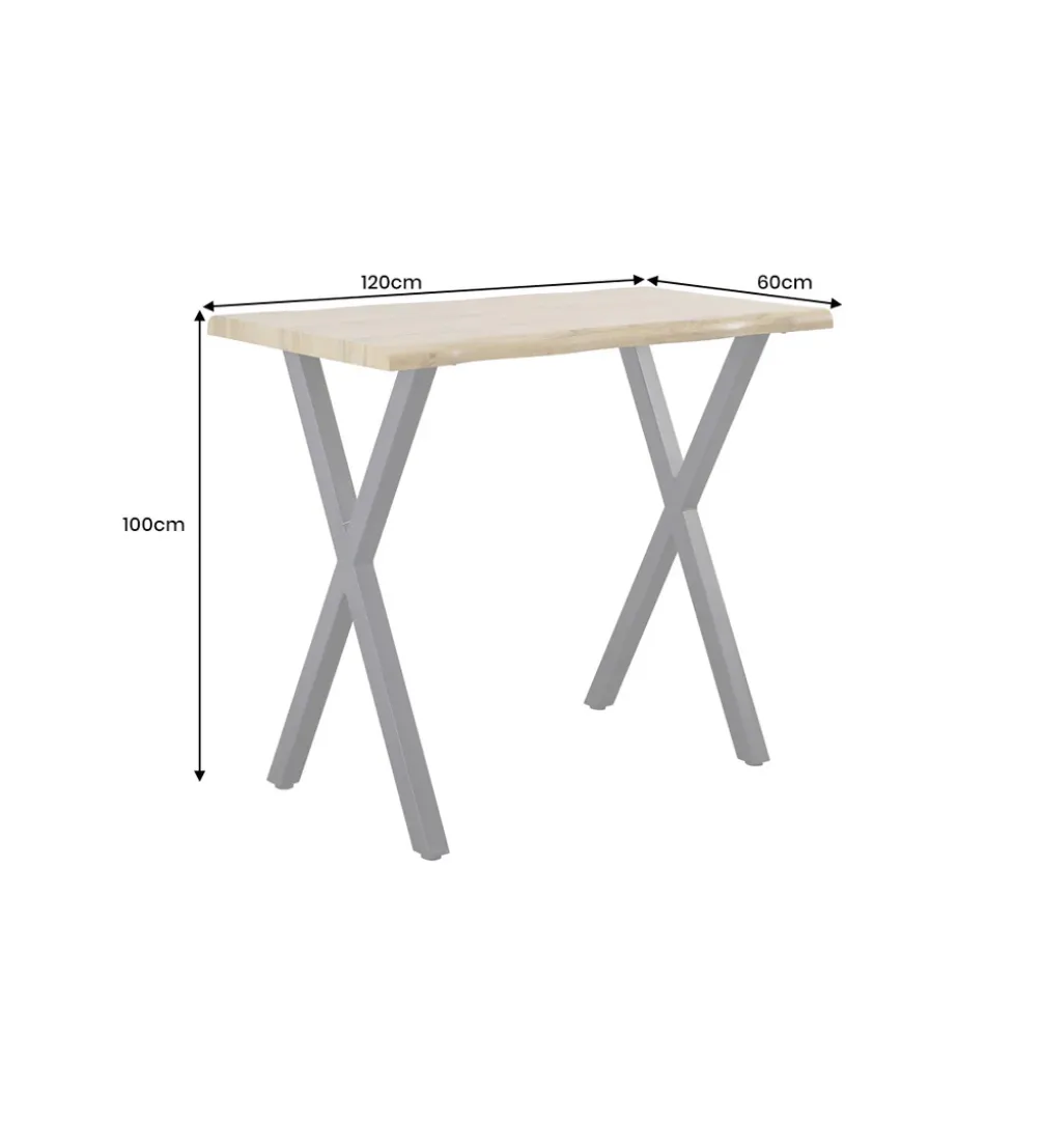 Stół barowy WILD 120 cm wygląd naturalnego dębu