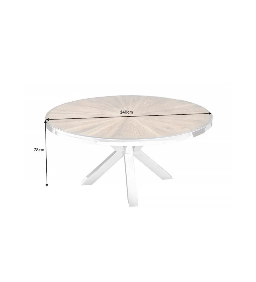 Stół Barracuda 140 cm drewno teak