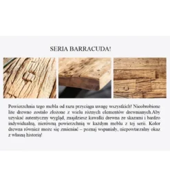 Stół Barracuda 200 cm w kolorze naturalnym