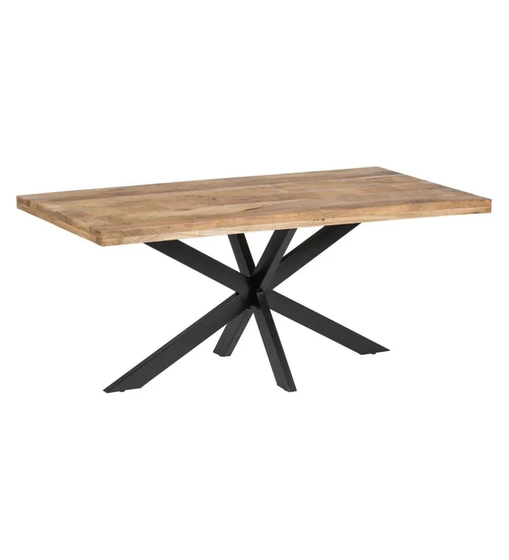 Stół BENRY 160 cm drewno mango naturalny