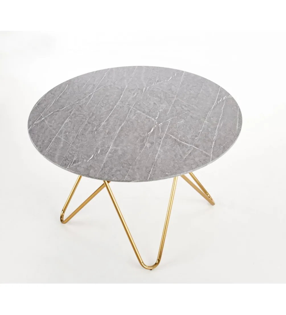 Stół Bonello 120 cm w optyce szarego marmuru