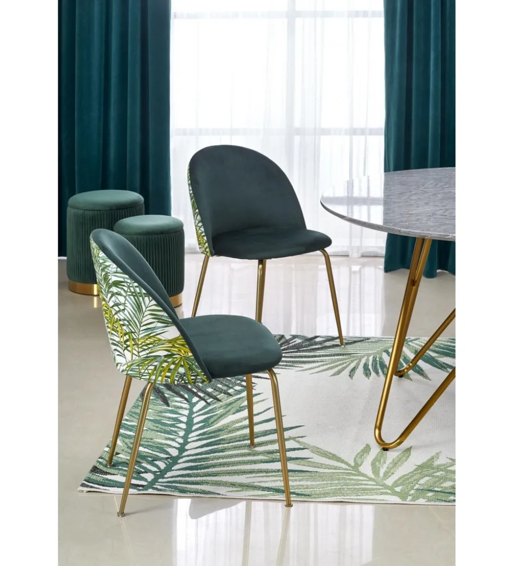 Stół Bonello 120 cm w optyce szarego marmuru