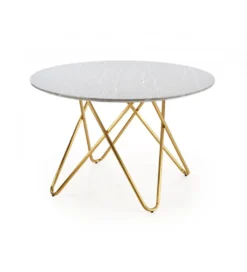Stół Bonello 120 cm w optyce szarego marmuru