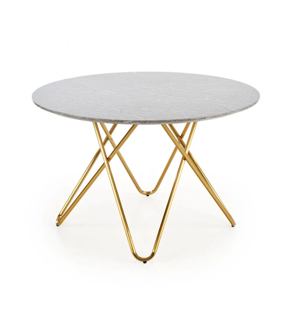 Stół Bonello 120 cm w optyce szarego marmuru