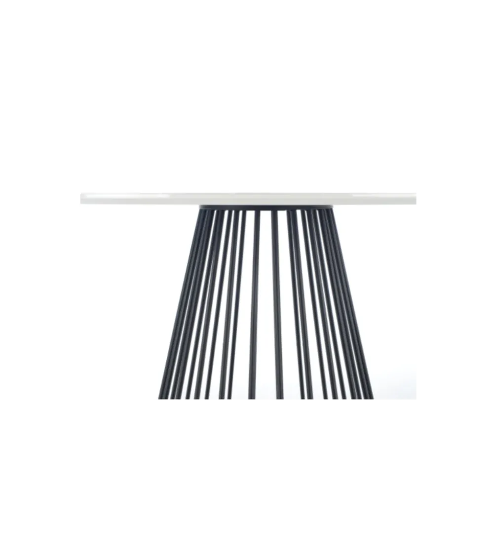 Stół BRODWAY 110 cm w optyce białego marmuru