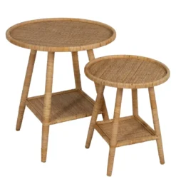 Stół BYMYS 60 cm ratan naturalny