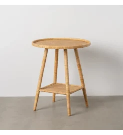 Stół BYMYS 60 cm ratan naturalny