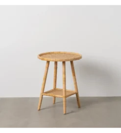 Stół BYMYS 45 cm ratan naturalny