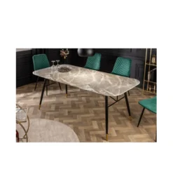 Stół CATANIA Paris 180 cm szkło w optyce szarego marmuru