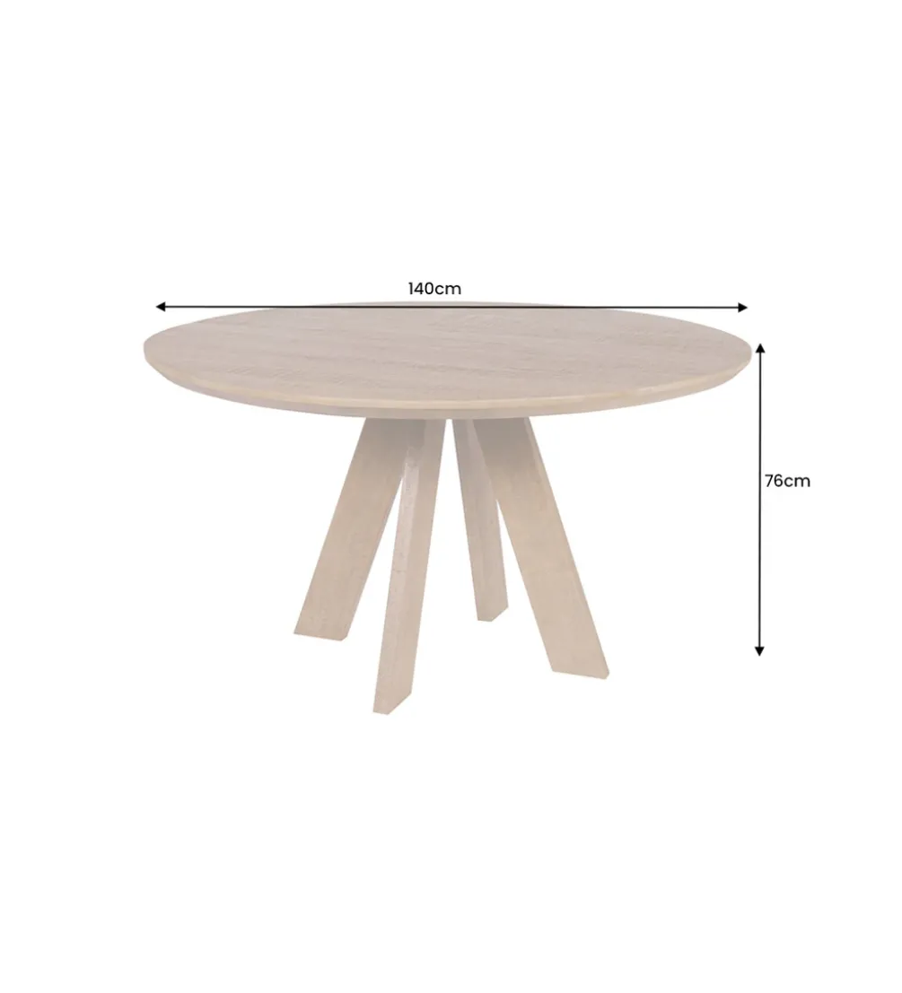 Stół Craft ART WOOD 140 cm drewno mango naturalny