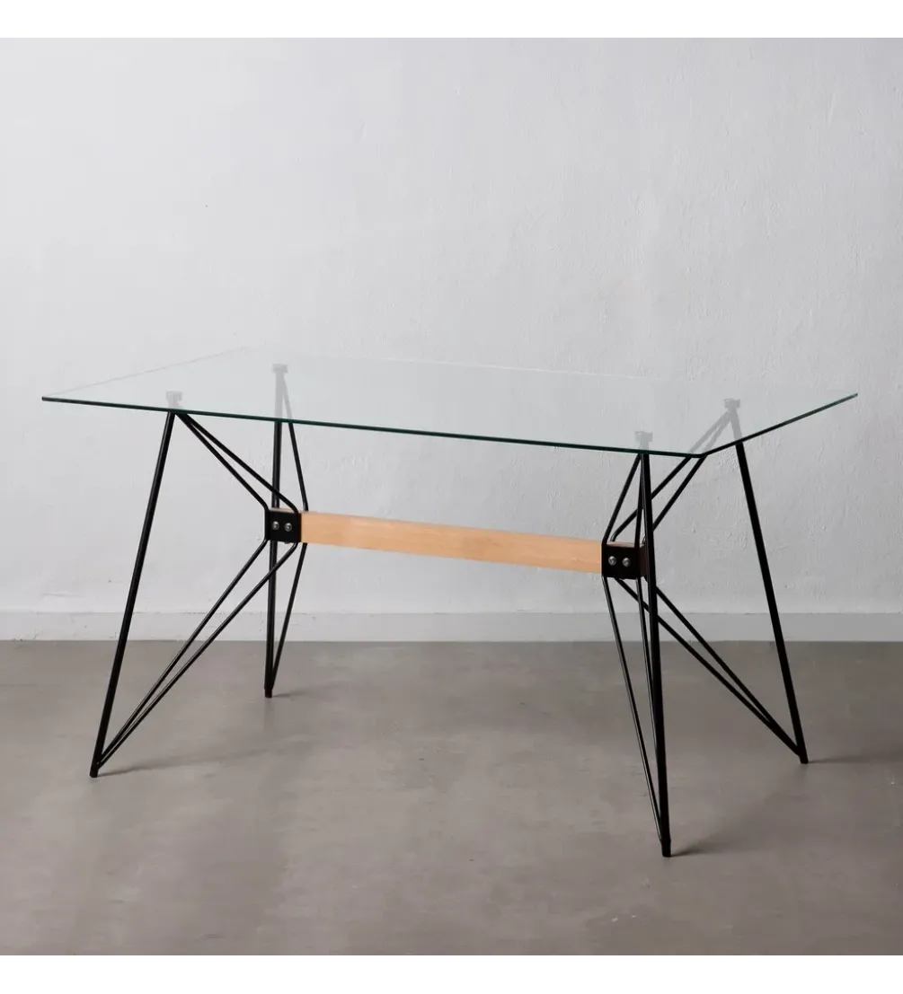 Stół DIVARMOT 140 cm szklany czarny