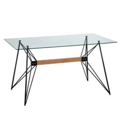 Stół DIVARMOT 140 cm szklany czarny