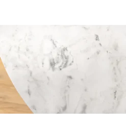 Stół ELEGANCIA 100 cm biały marmuru
