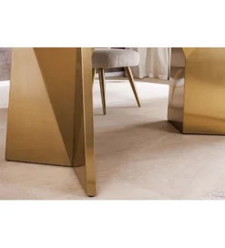 Stół EXTRAVAGANCIA 200 cm blat z białego marmuru
