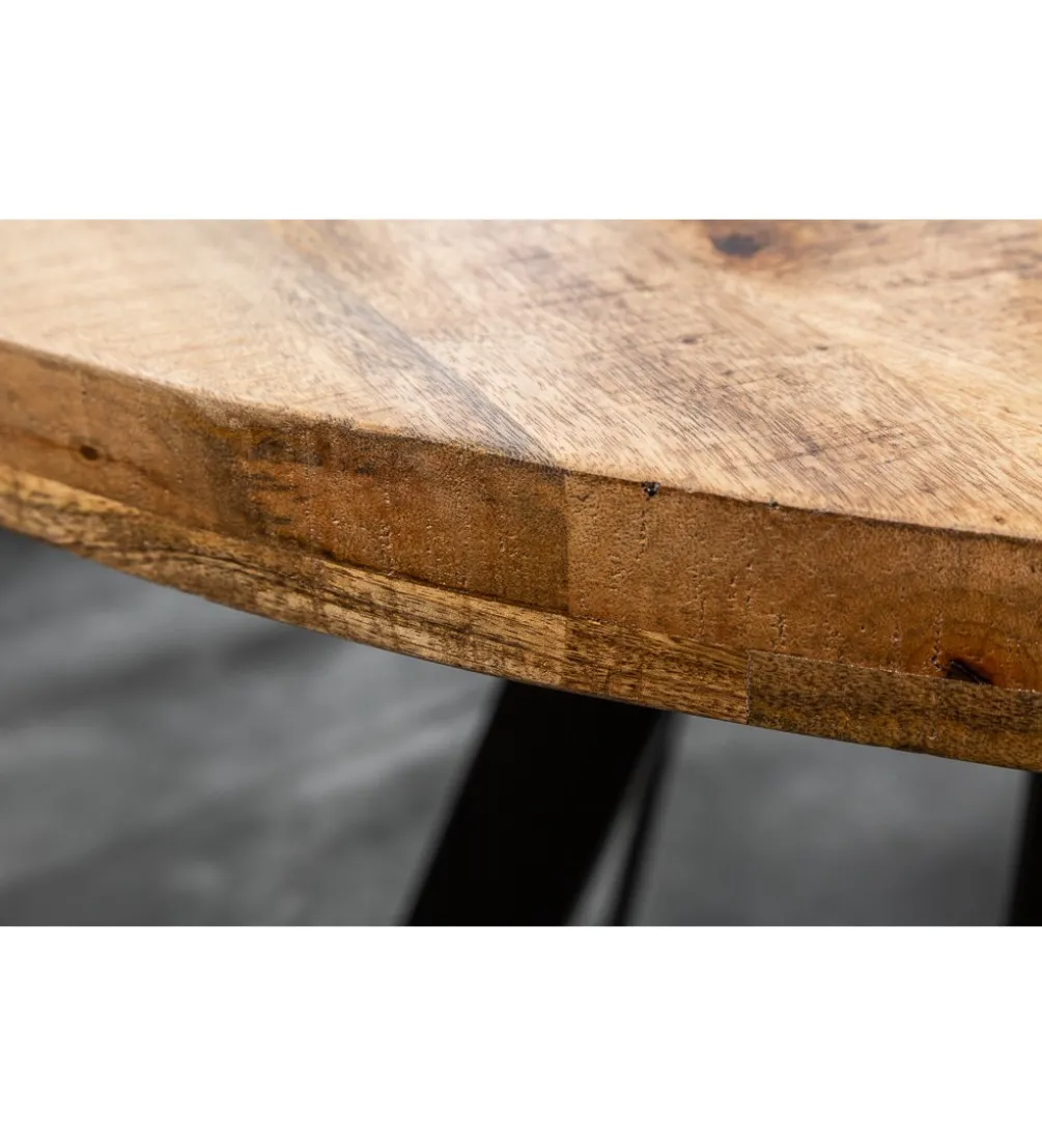 Stół Factory Iron Craft 120 cm drewno Mango