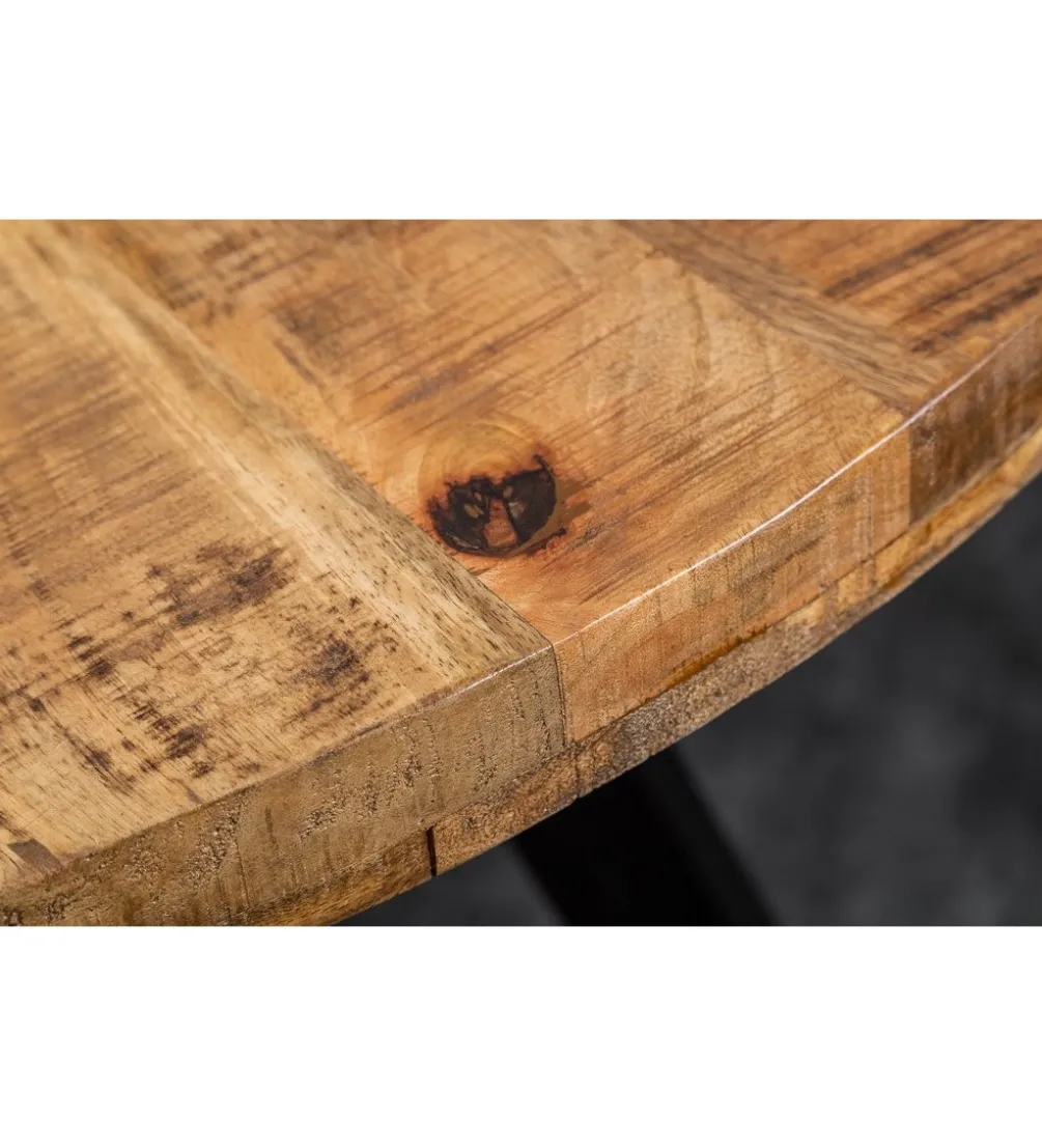 Stół Factory Iron Craft 120 cm drewno Mango
