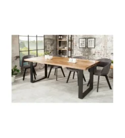 Stół Factory Iron Craft 200 cm drewno Mango