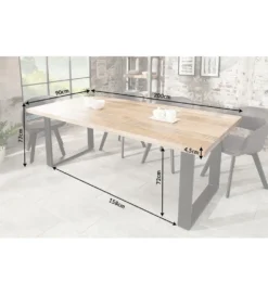 Stół Factory Iron Craft 200 cm drewno Mango