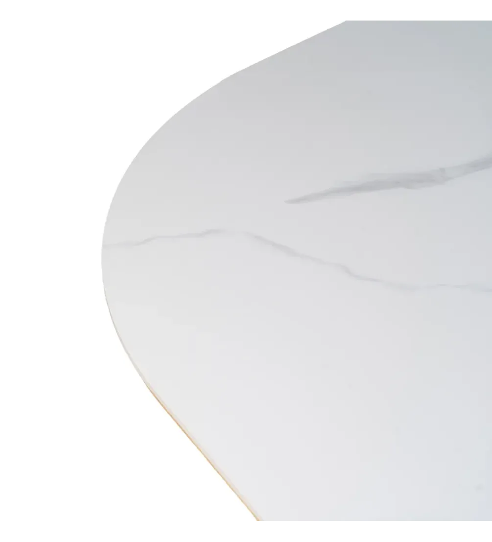 Stół FORYK 180 cm naturalny blat ceramika