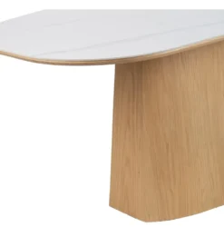 Stół FORYK 180 cm naturalny blat ceramika