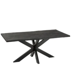 Stół GERARD 200 cm Drewno Mango Czarny