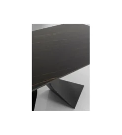 Stół GLORIA 180 x 90 cm ceramiczny blat czarny