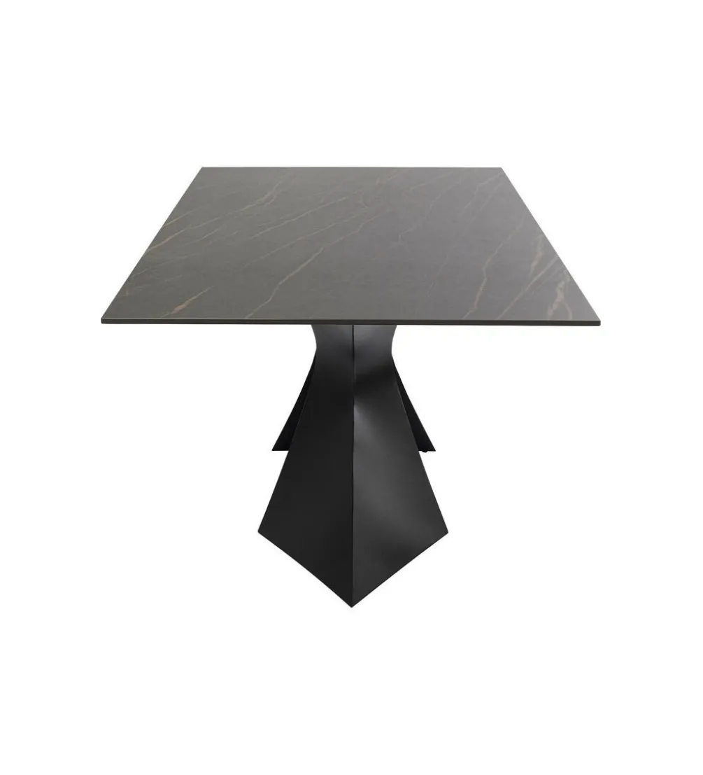 Stół GLOYRIA 200 cm ceramika w optyce czarnego marmuru