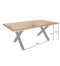 Stół GRANDE Infinity Home 200 Cm drewno Mango
