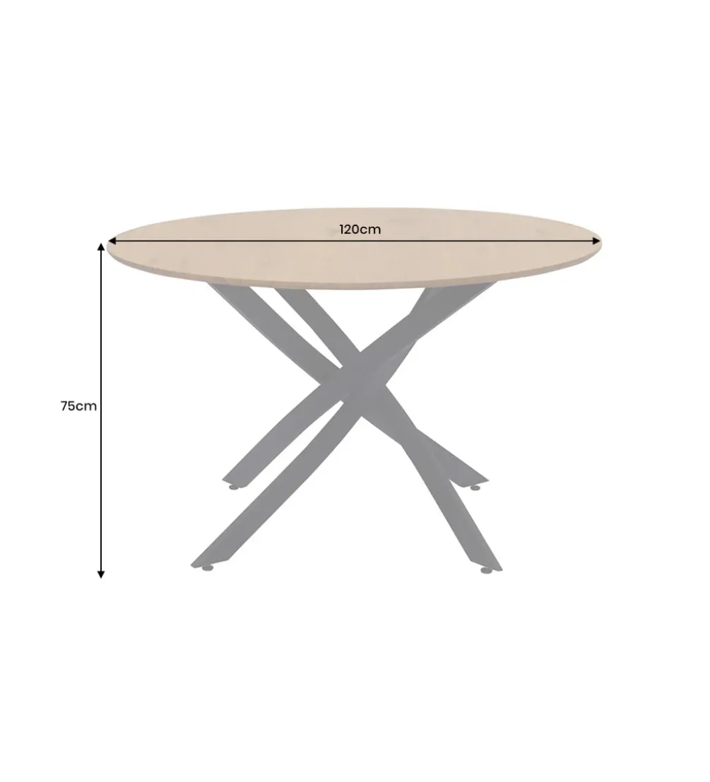Stół HELIX 120 cm naturalny