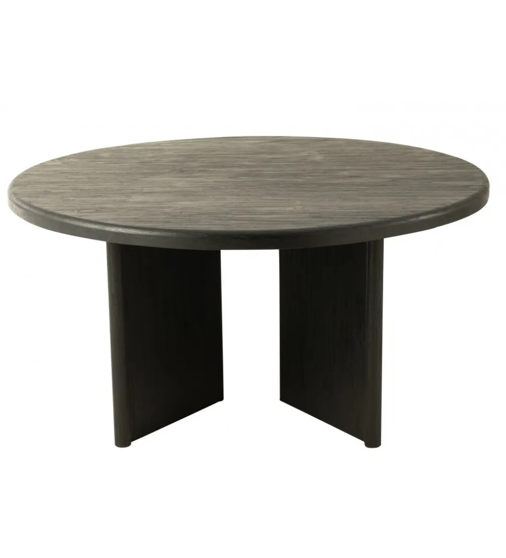 Stół HERAS 150 cm drewno teak czarny
