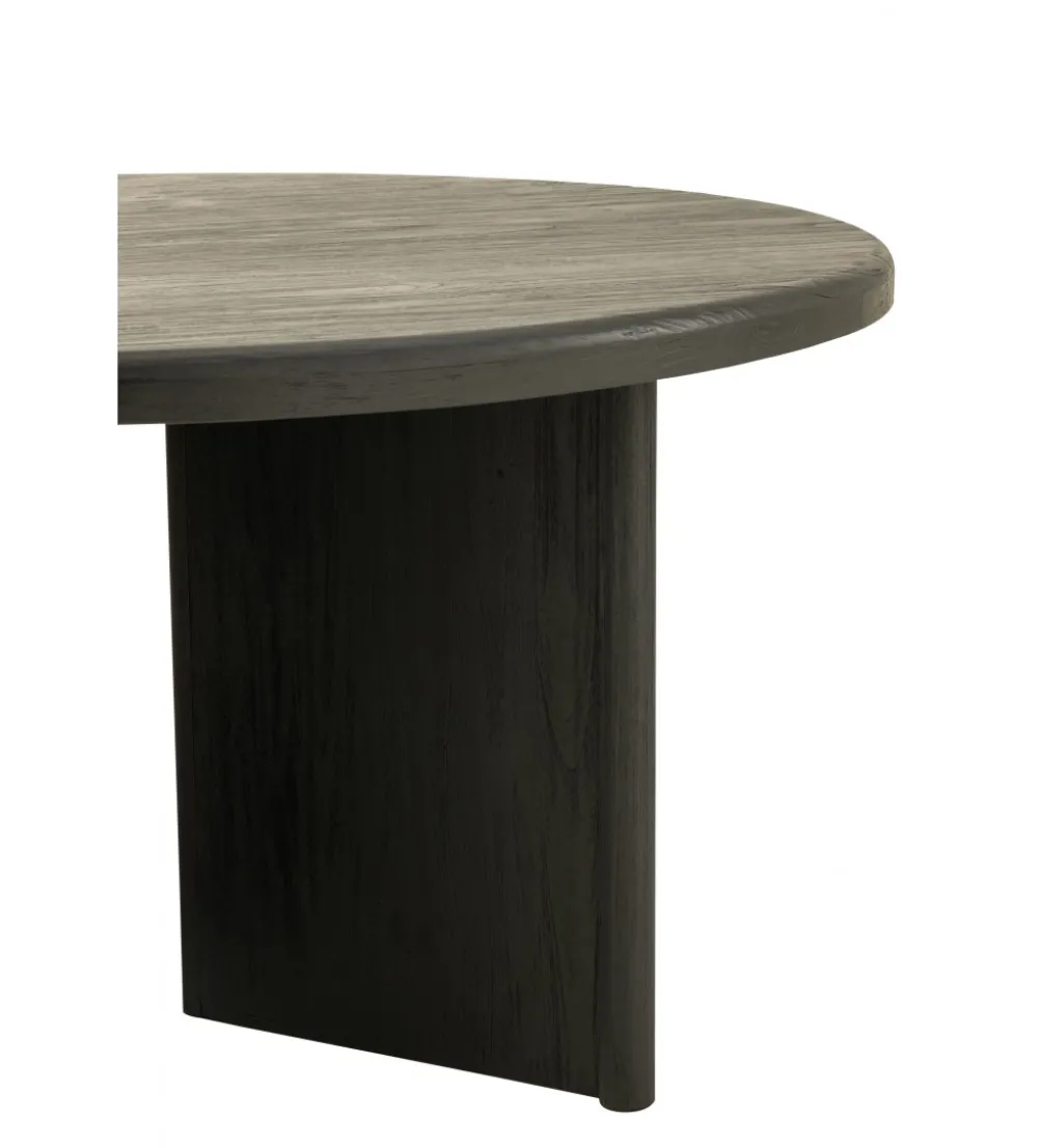 Stół HERAS 150 cm drewno teak czarny