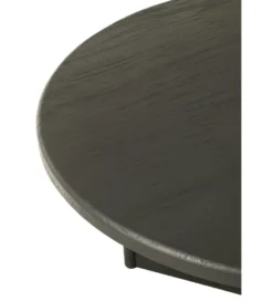 Stół HERAS 150 cm drewno teak czarny