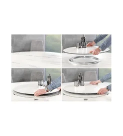 Stół IDAHO 150 cm ceramika w optyce białego marmuru