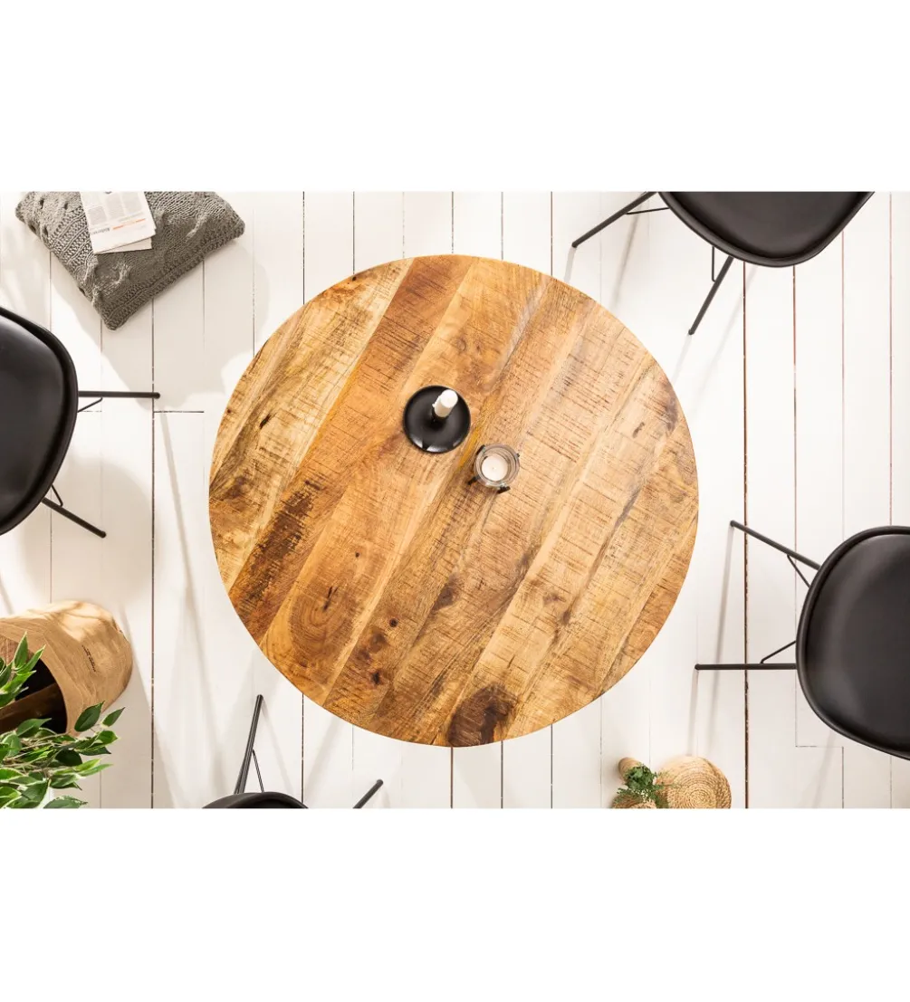 Stół Iron Craft 80 cm drewno Mango
