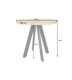 Stół Iron Craft 80 cm drewno Mango