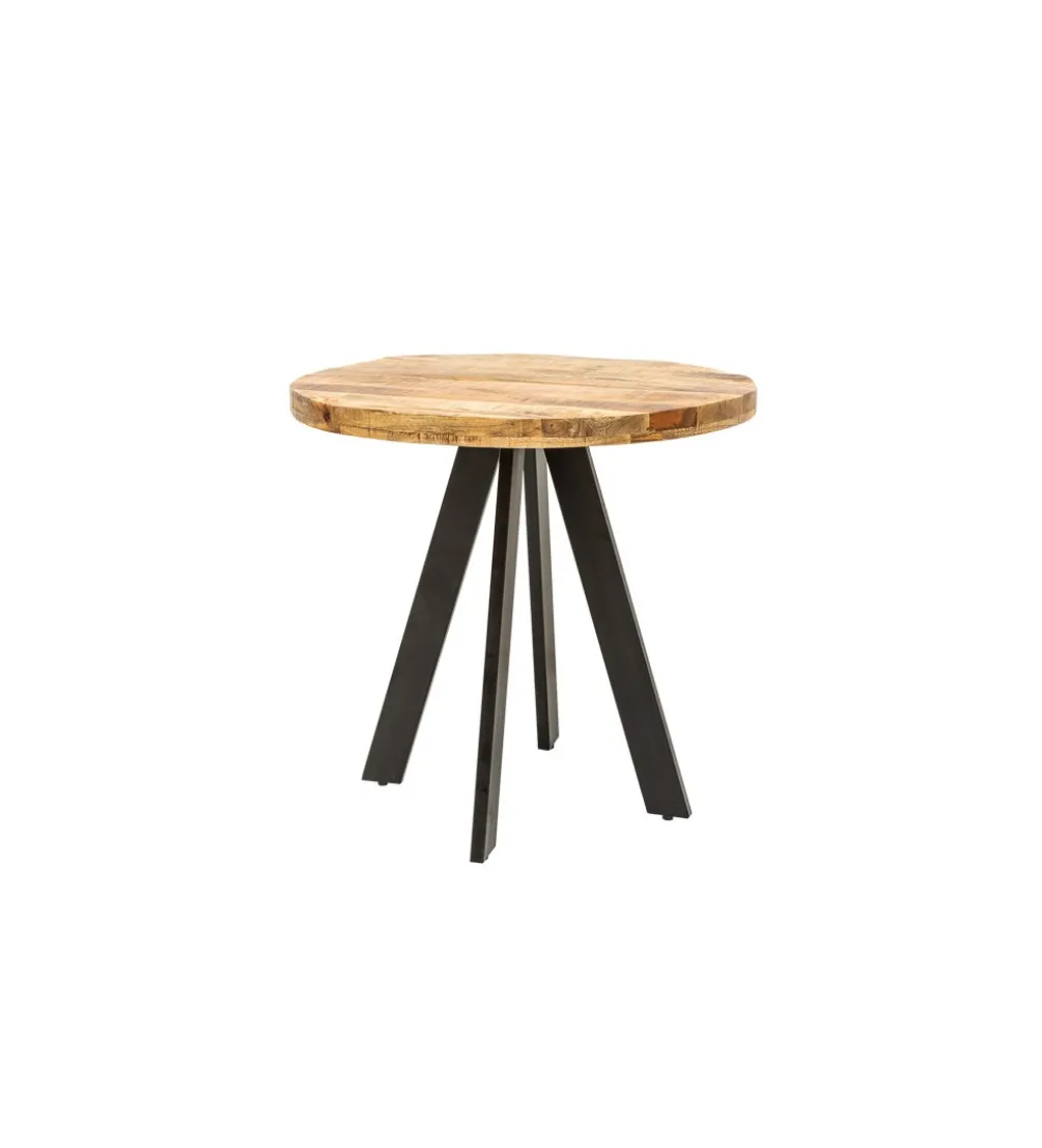 Stół Iron Craft 80 cm drewno Mango