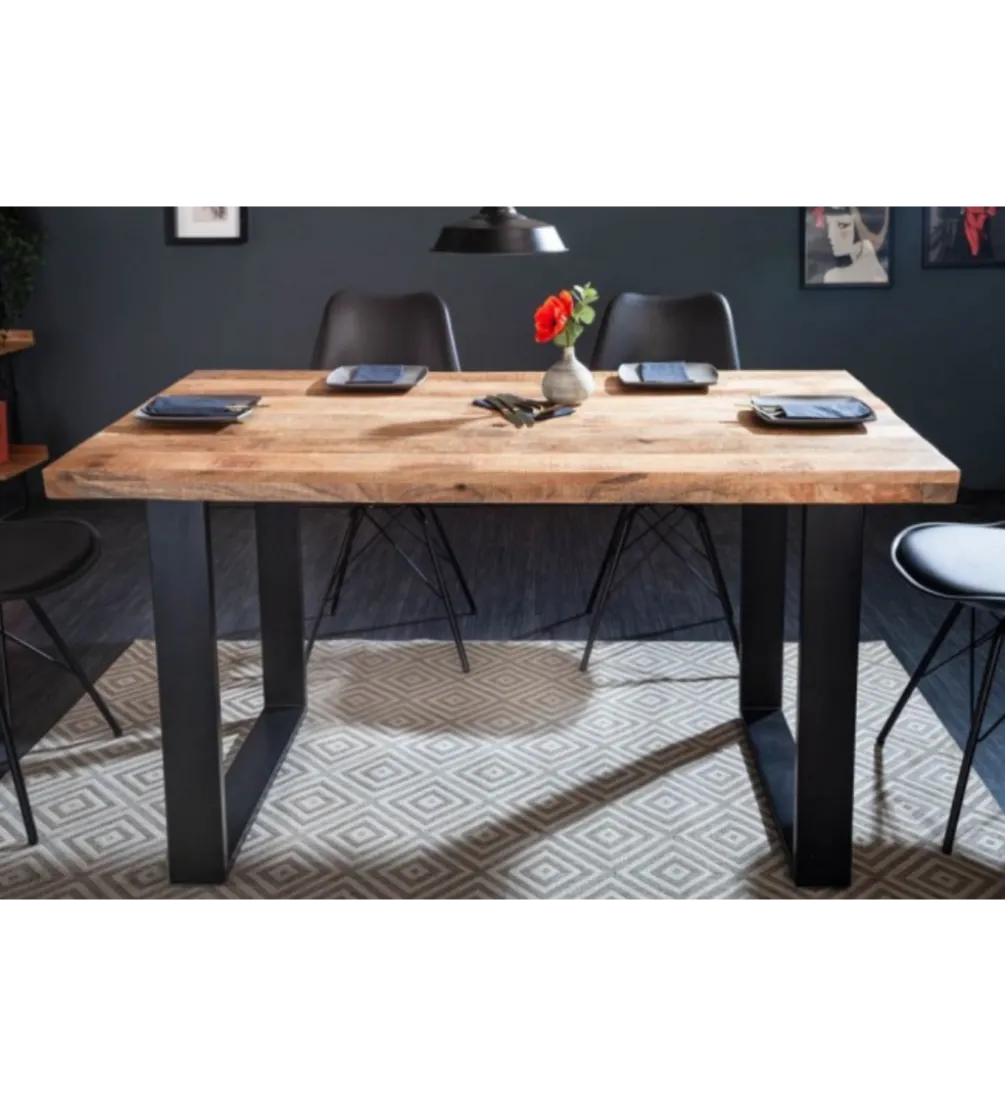 Stół Iron Craft 120 Cm drewno Mango