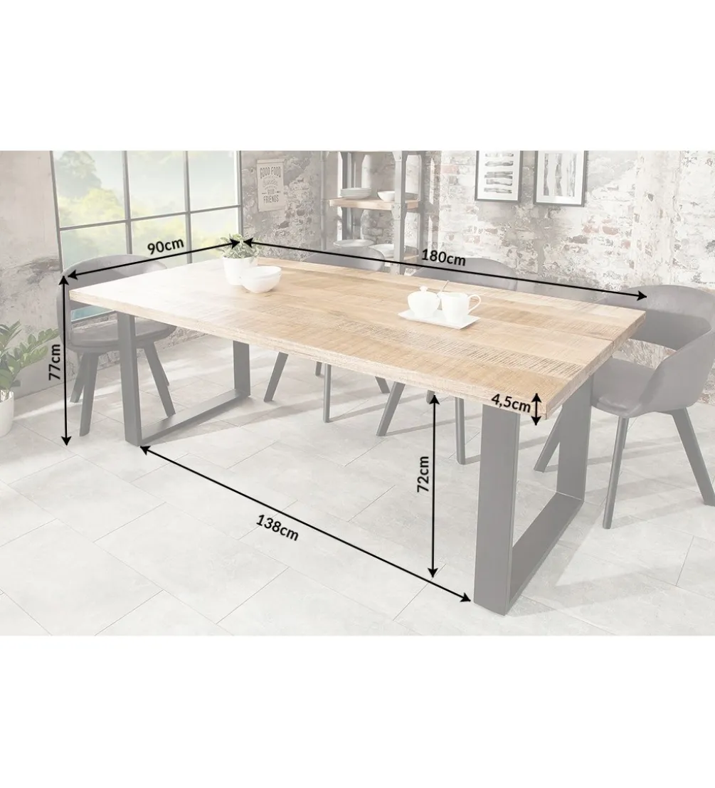 Stół Iron Craft 180 cm drewno Mango