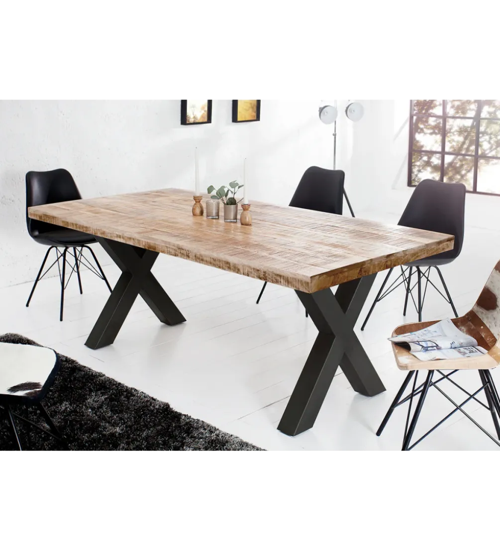 Stół Iron Craft X 200 Cm Drewno Mango